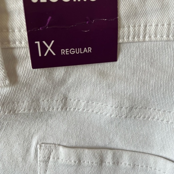 Wet Seal Black Asphalt White Denim Jeggings Women's Size 1X - Picture 6 of 9